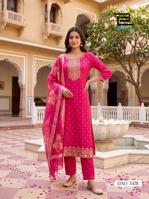 Blue hills cherry 3pcs kurtis wholesale